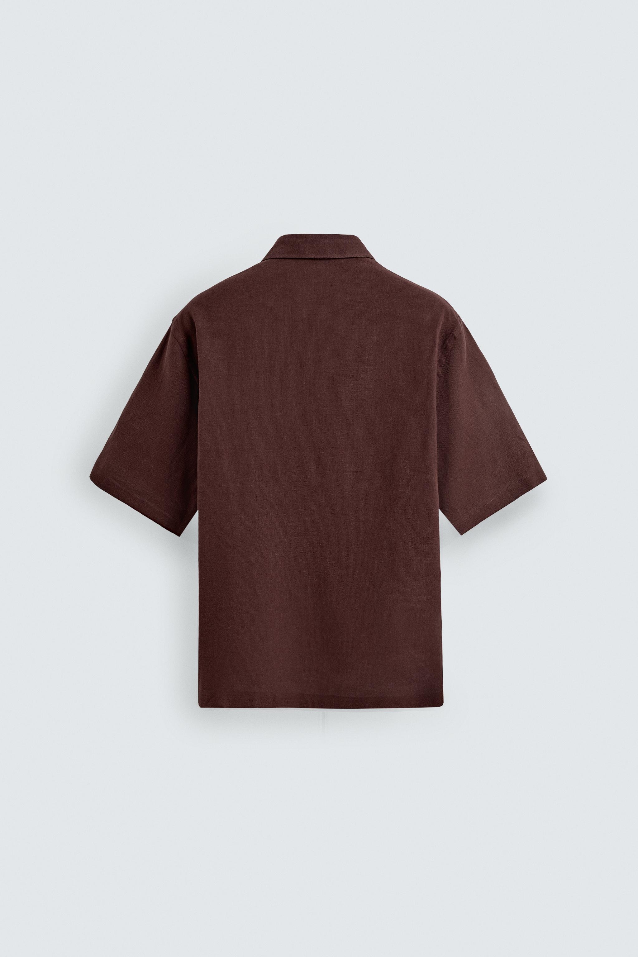 CHEMISE RELAXED FIT EN MÉLANGE DE LIN